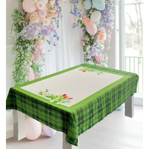 Великденска покривка Green square - 100х150 см. Великденска покривка Green square - 100х150 см.